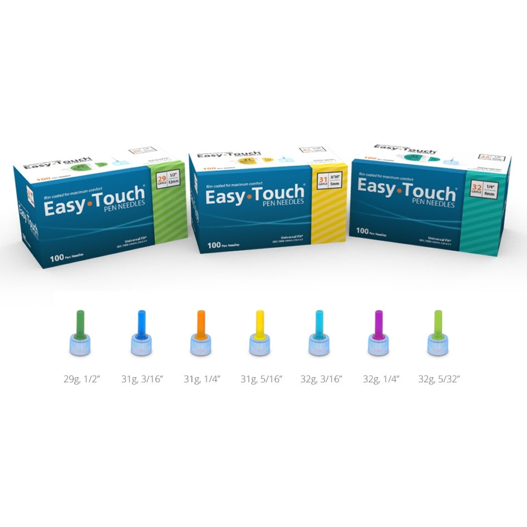Easy Touch Easy Touch® Pen Needles – 100 count, 31g, 3/16″ (5mm), Yellow –  diaTHOR