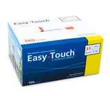 831565 EasyTouch® U-100 Insulin Syringes, 31g, .5cc, 5/16 (8mm), Yellow