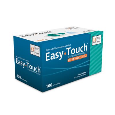  Easy Touch 32 Gauge 5/32 in 4mm Pen Needles : Health