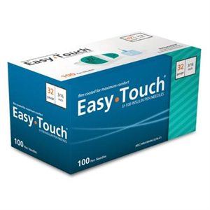 832361 EasyTouch® Pen Needles – 100 count, 32g, 3/16″ (5mm), Teal